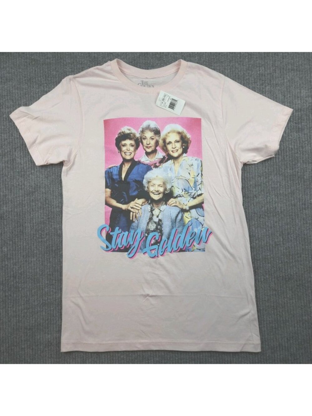 The Golden Girls "Stay Golden" Graphic T-Shirt Pink Men’s Medium M Unisex NWT